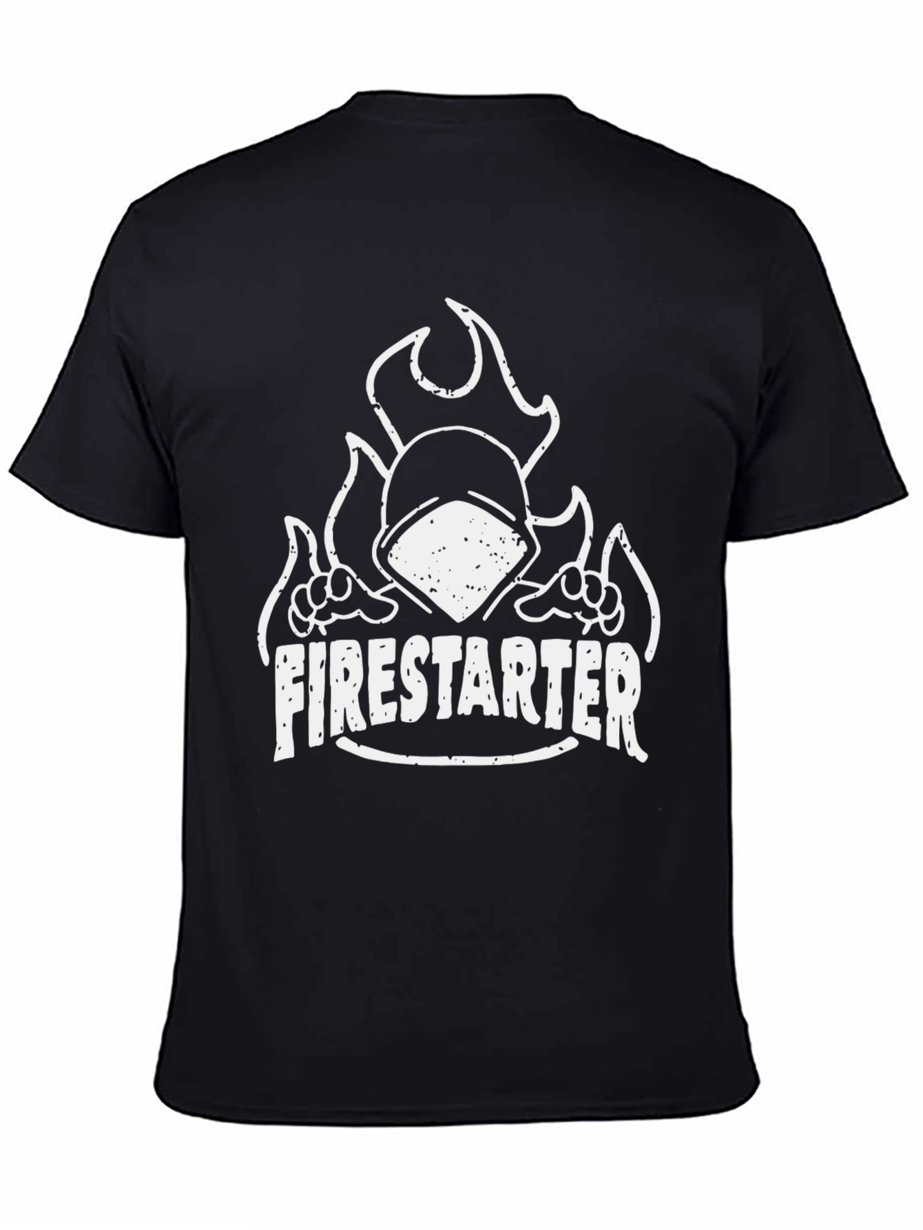 Firestarter Graphic Tee - Black Cotton T-Shirt