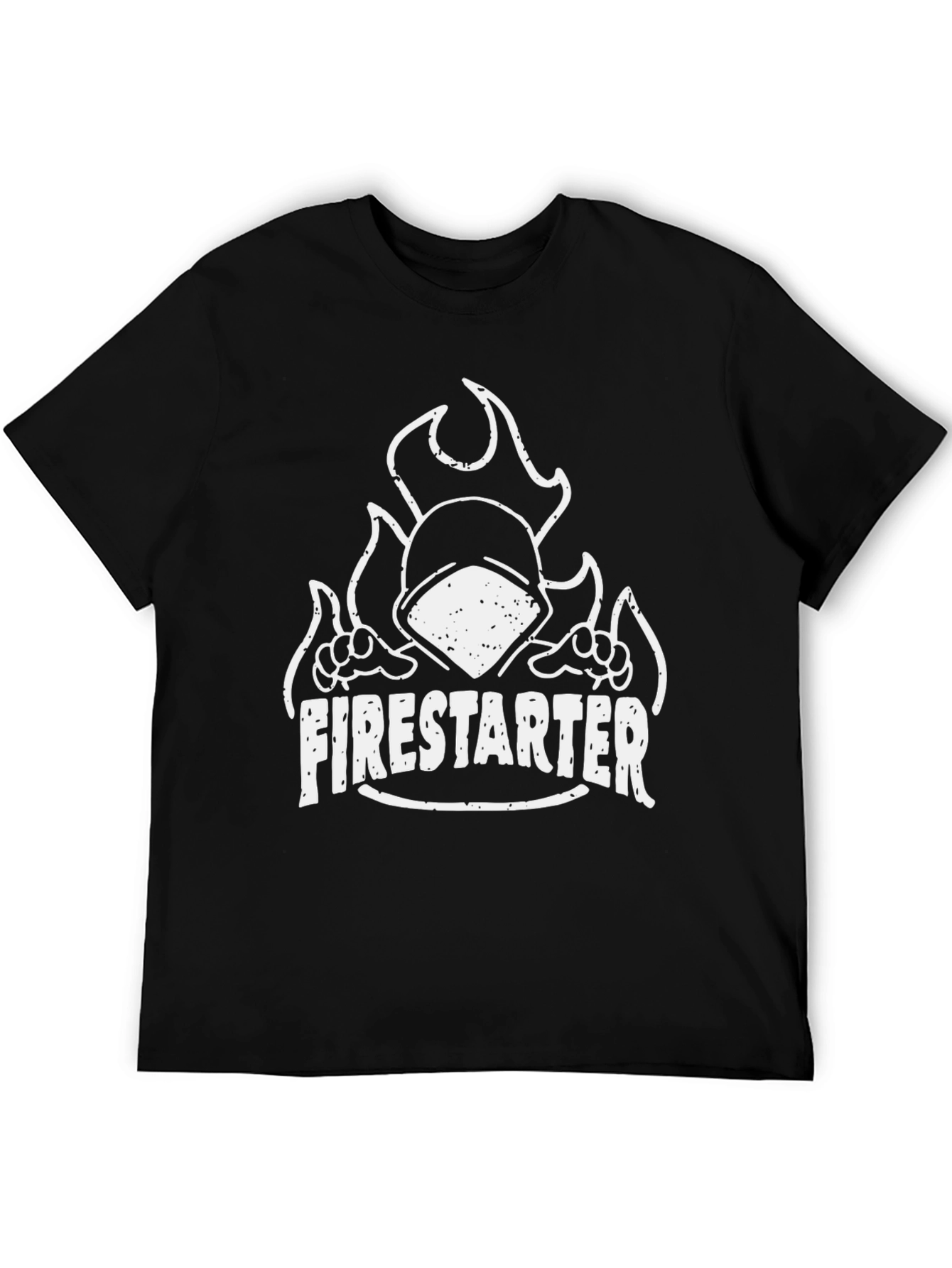Firestarter Graphic Tee - Black Cotton T-Shirt
