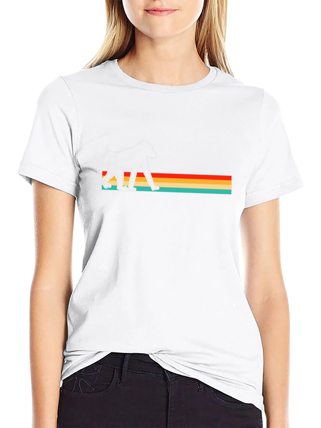 Retro Baboon Graphic Tee - Classic Comfort Fit