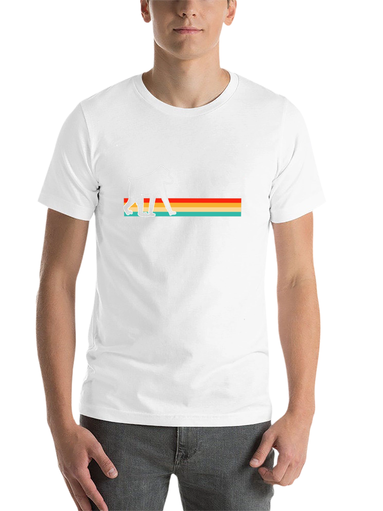 Retro Baboon Graphic Tee - Classic Comfort Fit