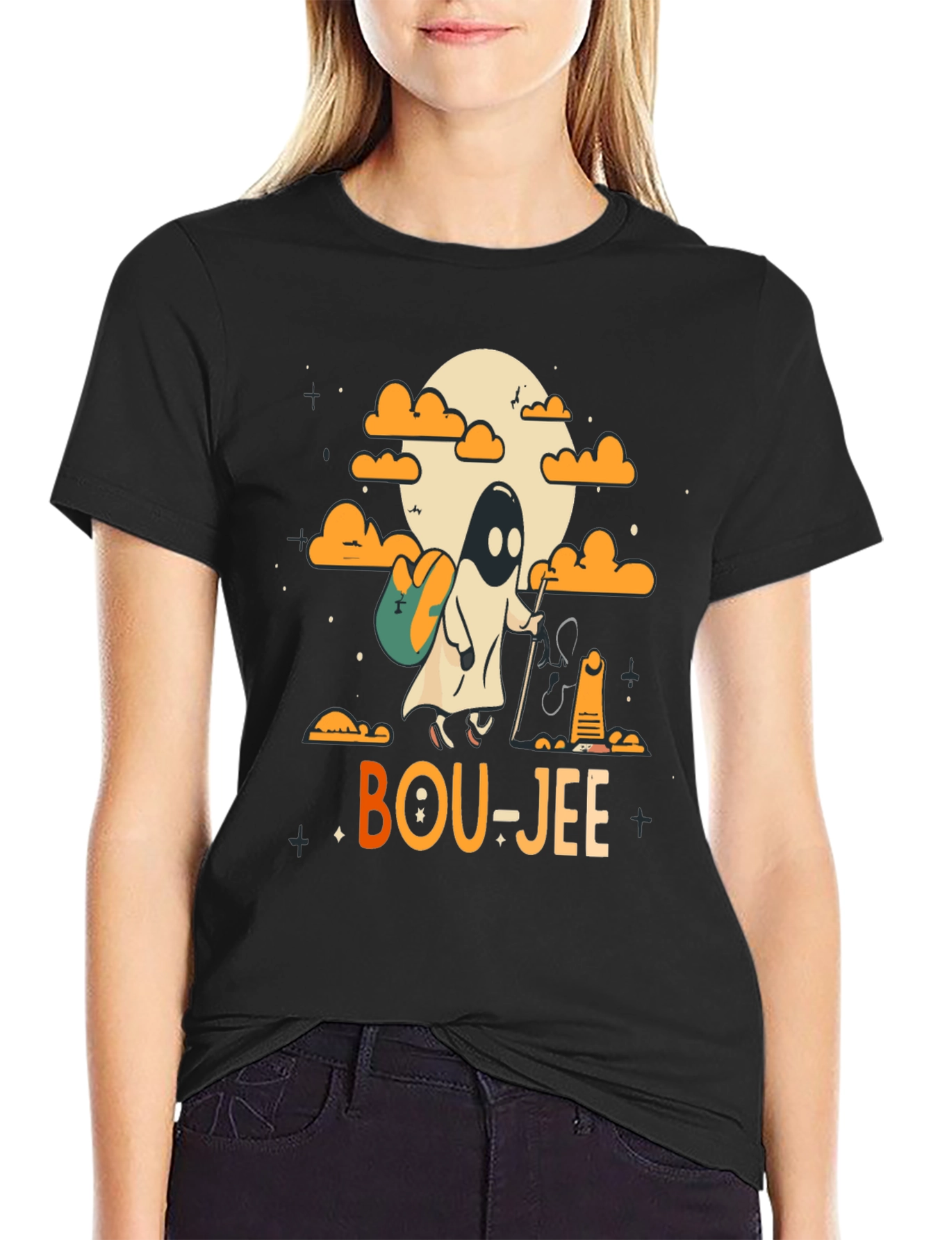 Bou-jee Ghost Halloween T-Shirt