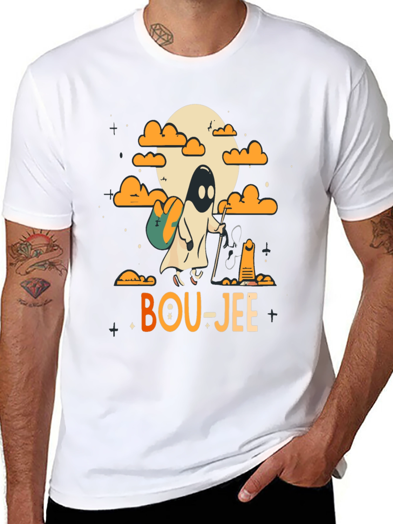 Bou-jee Ghost Halloween T-Shirt