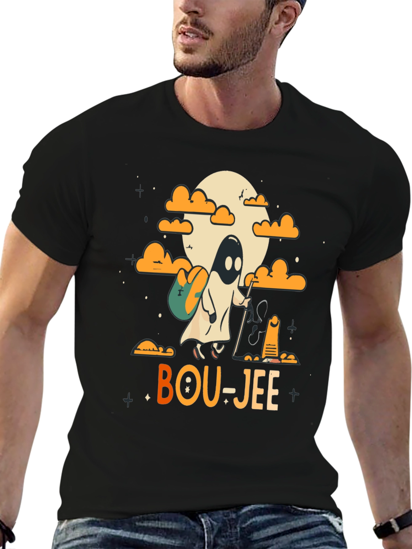 Bou-jee Ghost Halloween T-Shirt