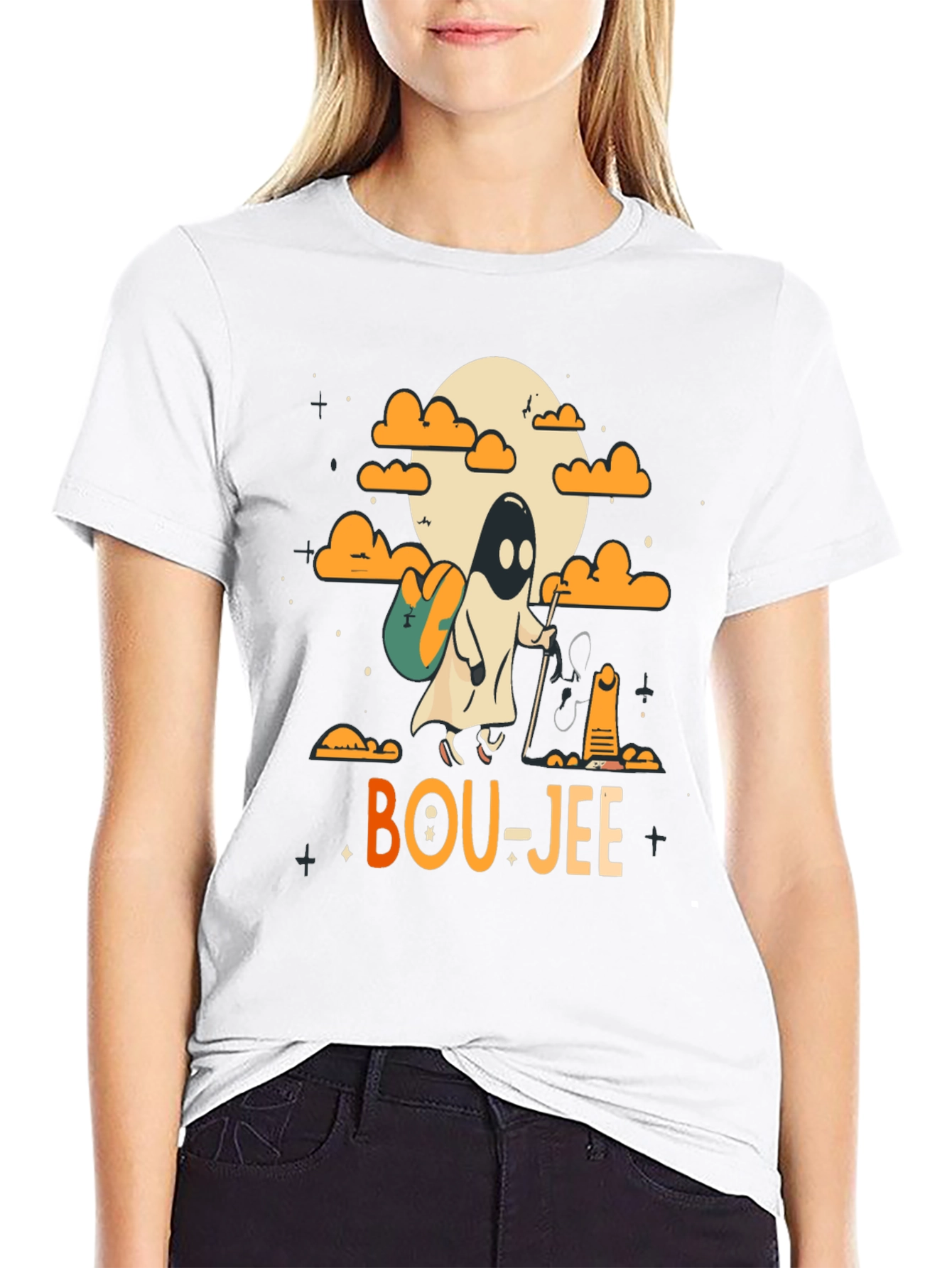 Bou-jee Ghost Halloween T-Shirt