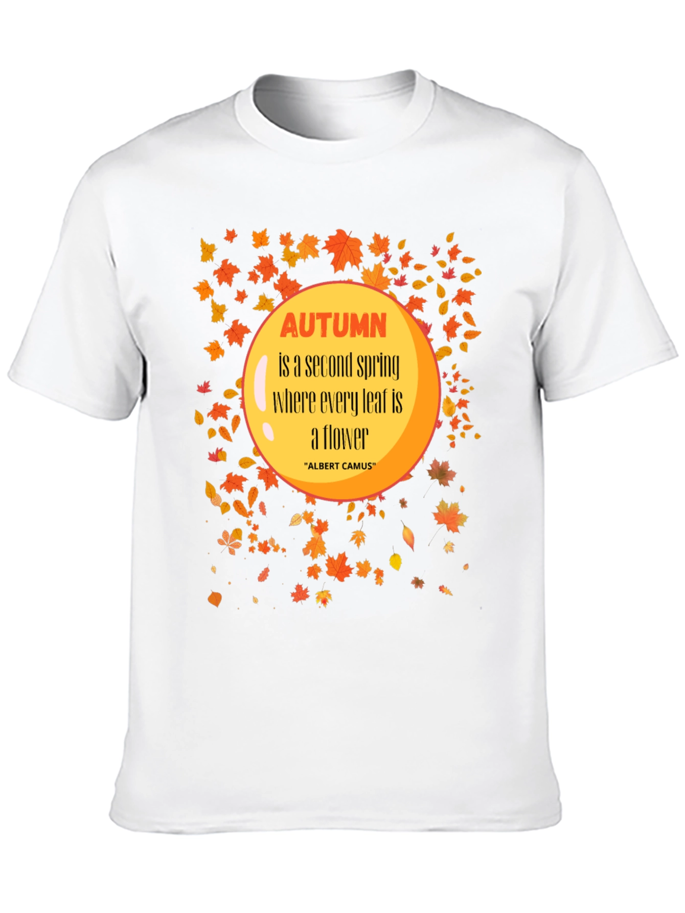 Autumn Leaves Graphic T-Shirt - Trendy Fall Apparel