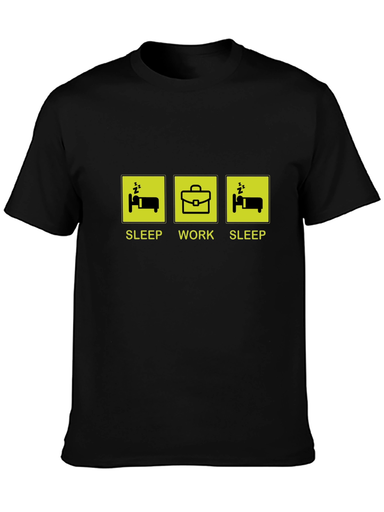 Sleep Work Sleep T-Shirt - Funny Graphic Tee