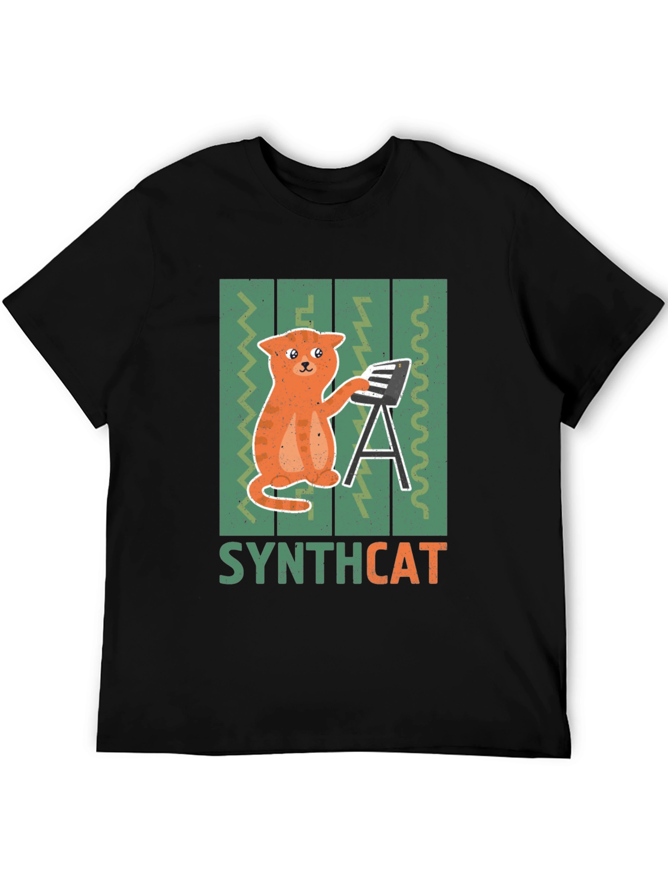 Synthcat T-Shirt - Musical Cat Lover Tee