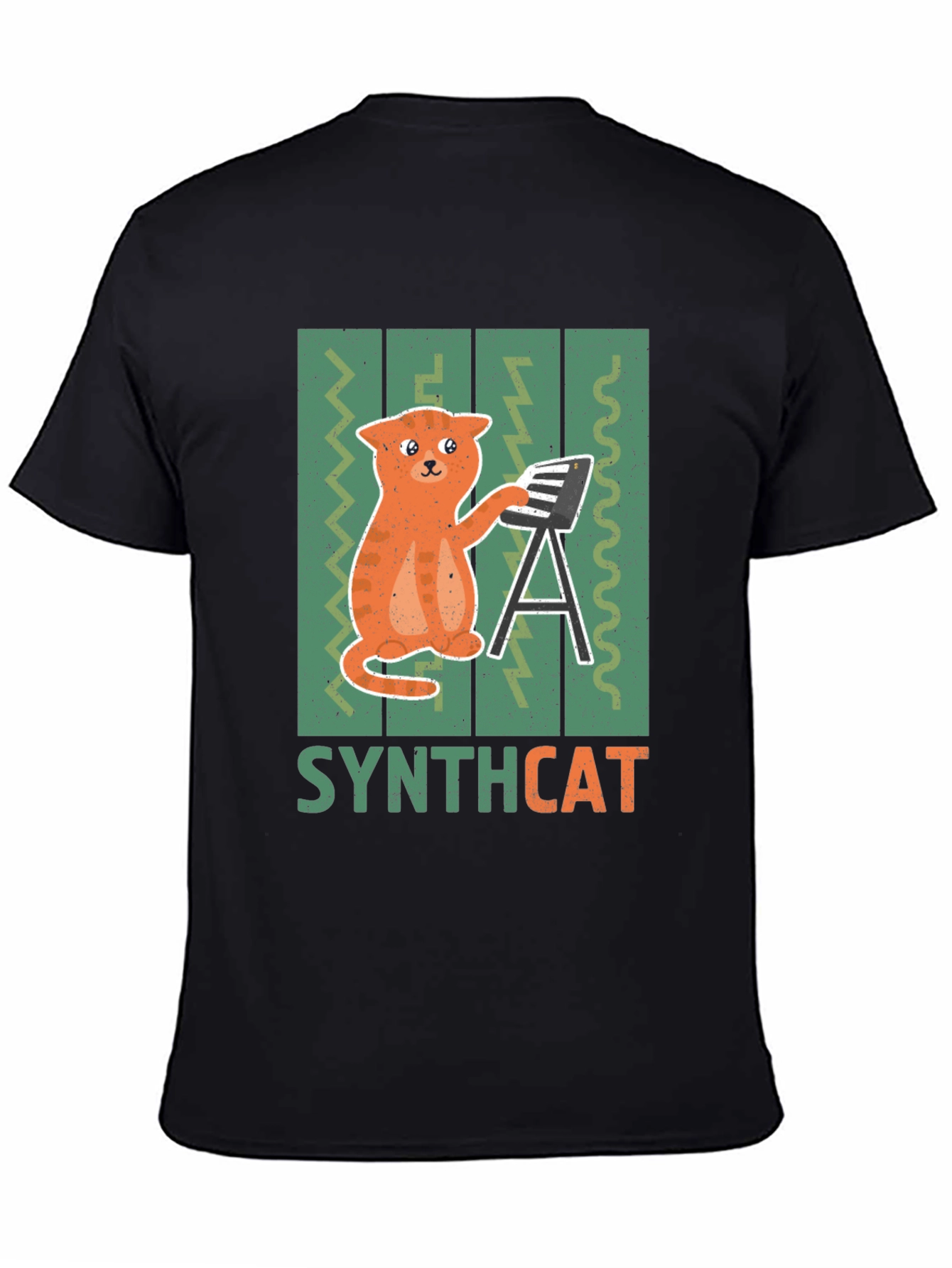 Synthcat T-Shirt - Musical Cat Lover Tee
