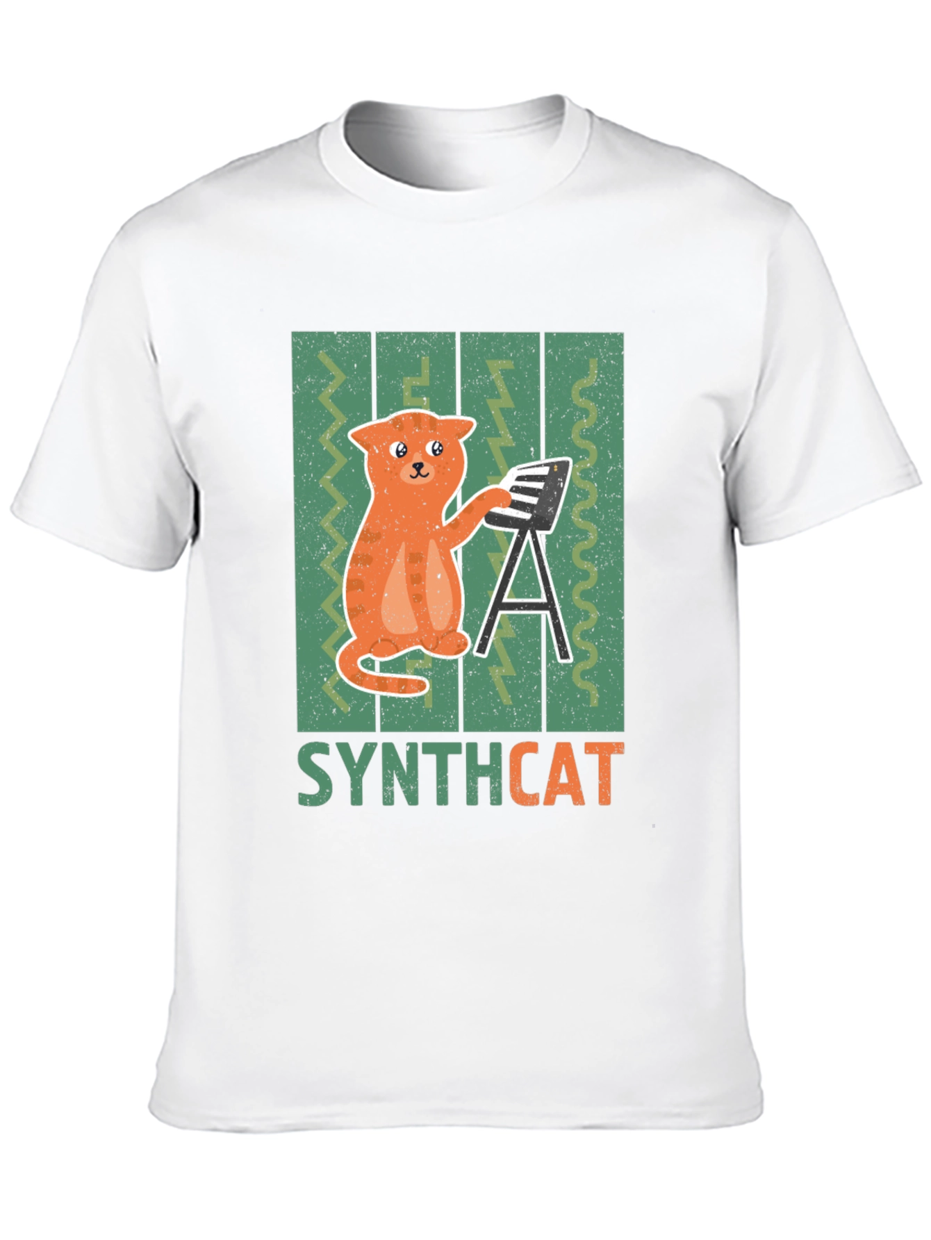 Synthcat T-Shirt - Musical Cat Lover Tee