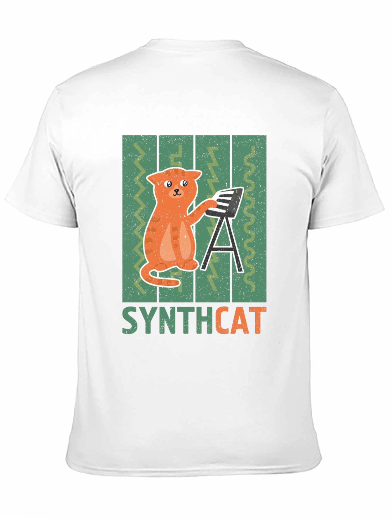 Synthcat T-Shirt - Musical Cat Lover Tee