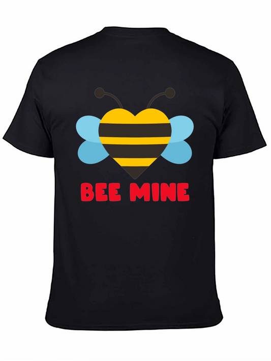 Bee Mine Heart Graphic Tee - Valentines Day