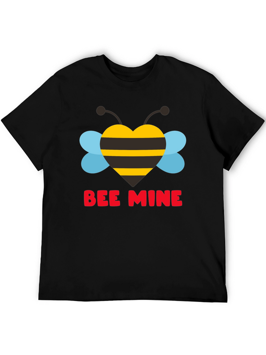 Bee Mine Heart Graphic Tee - Valentines Day