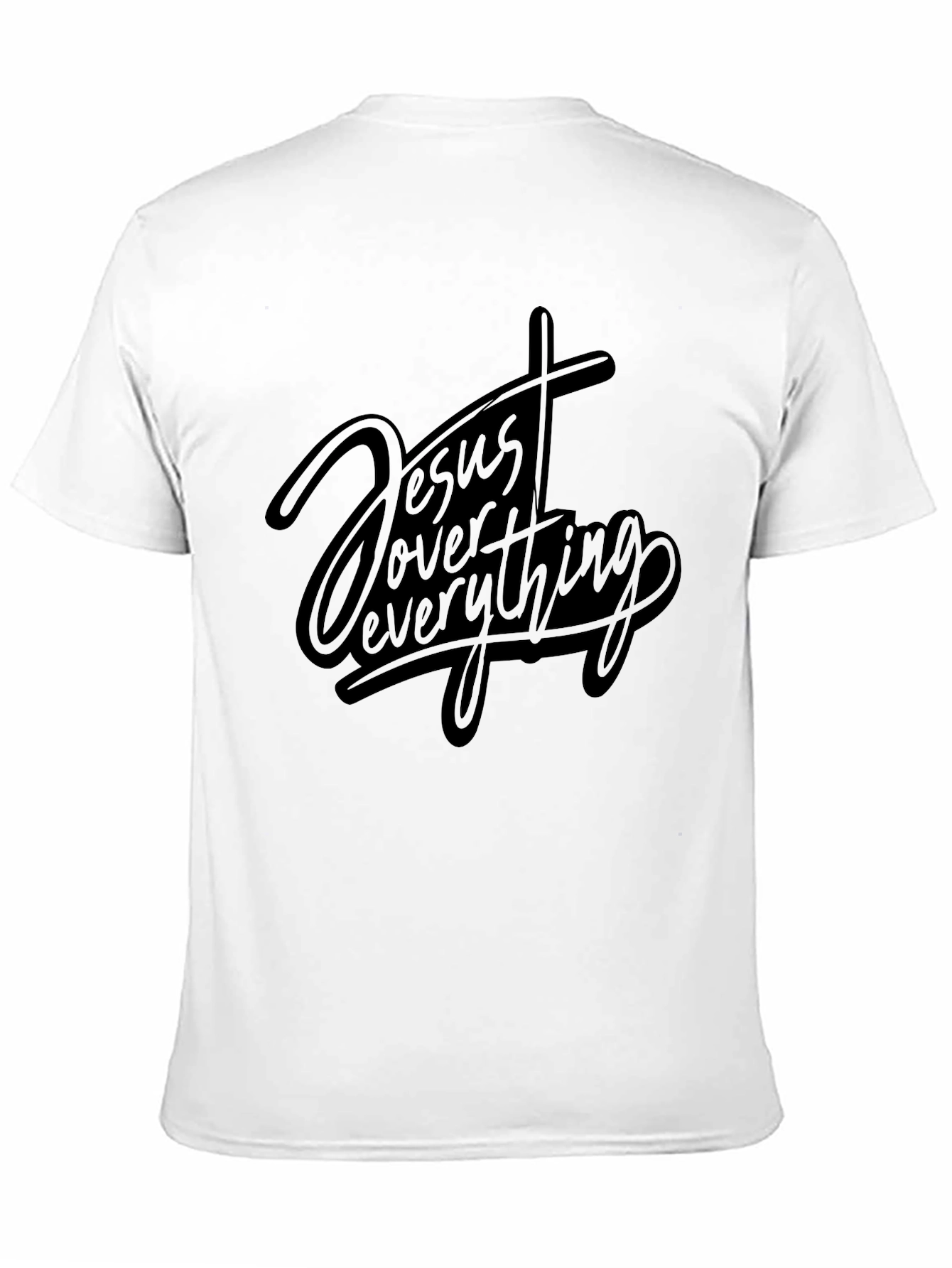 Jesus Over Everything Black Tee