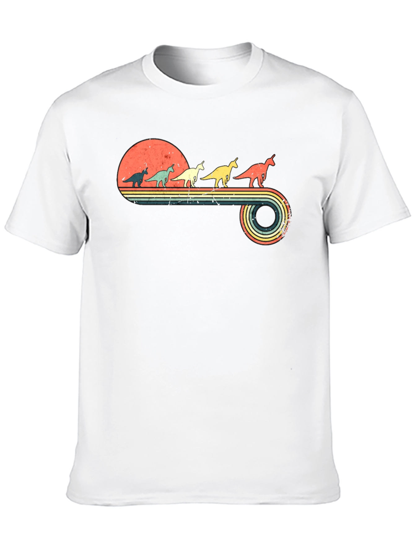 Retro Dinosaur Unicorn T-Shirt