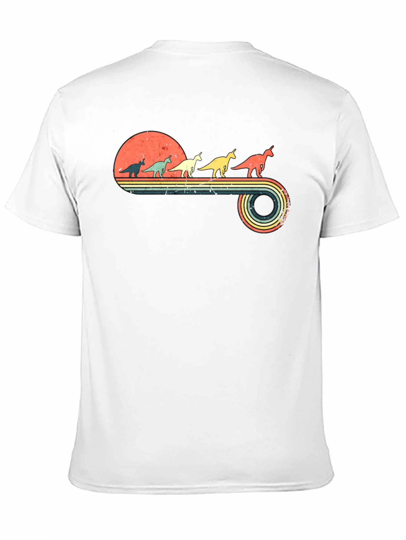 Retro Dinosaur Unicorn T-Shirt