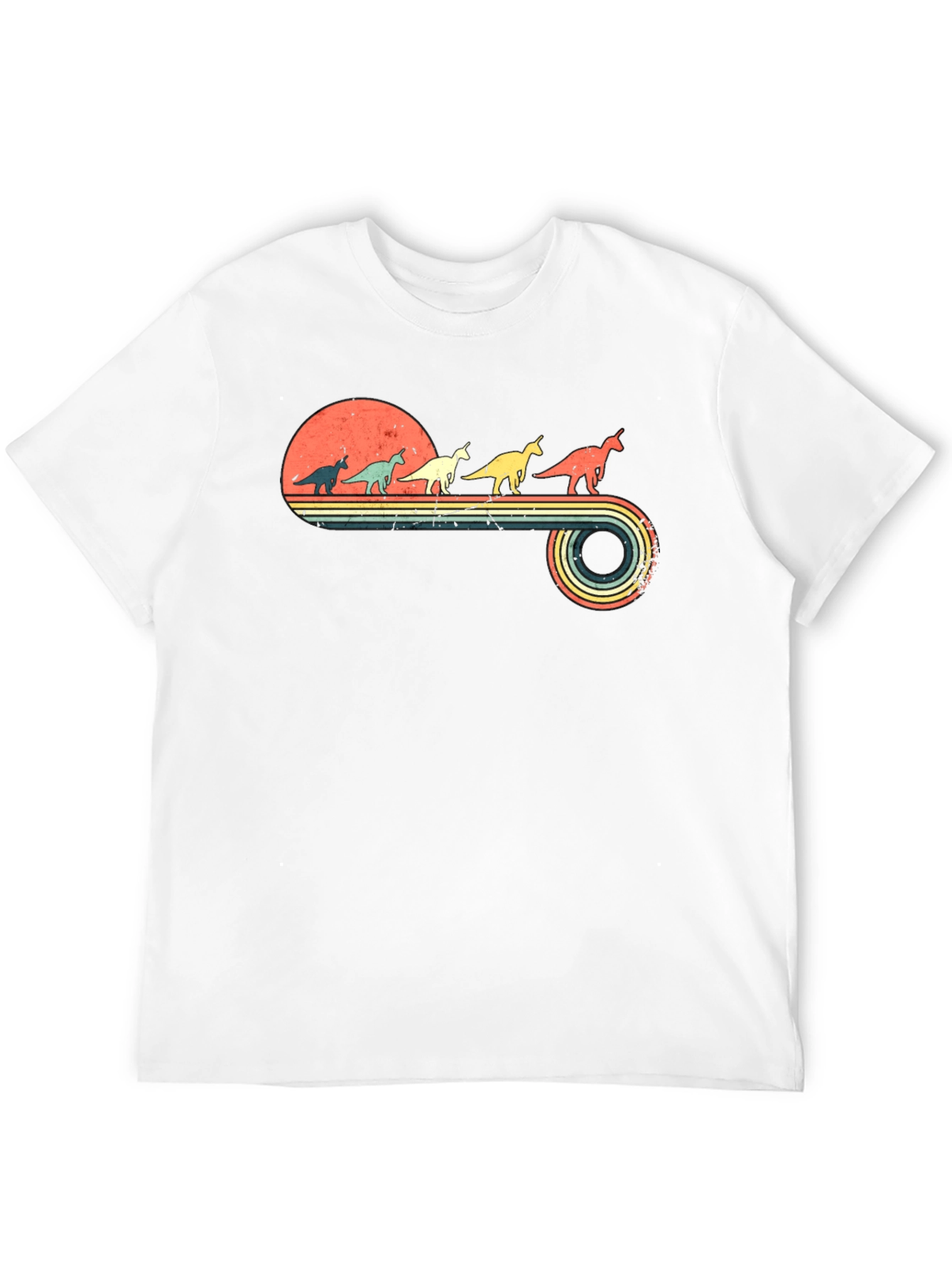 Retro Dinosaur Unicorn T-Shirt