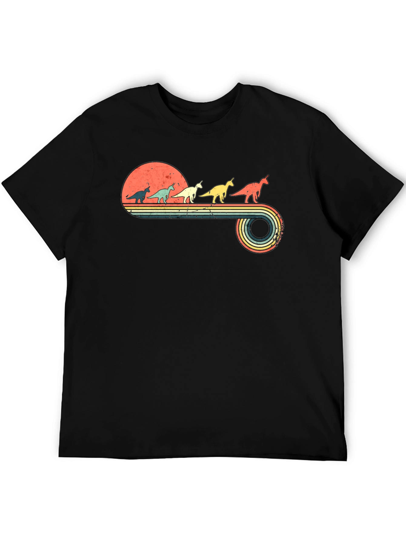 Retro Dinosaur Unicorn T-Shirt