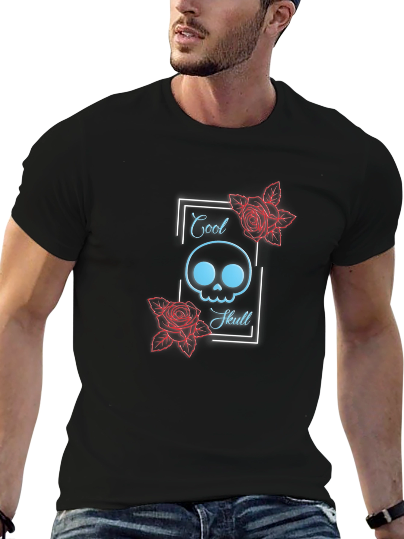 Cool Skull Graphic Tee - Stylish & Edgy