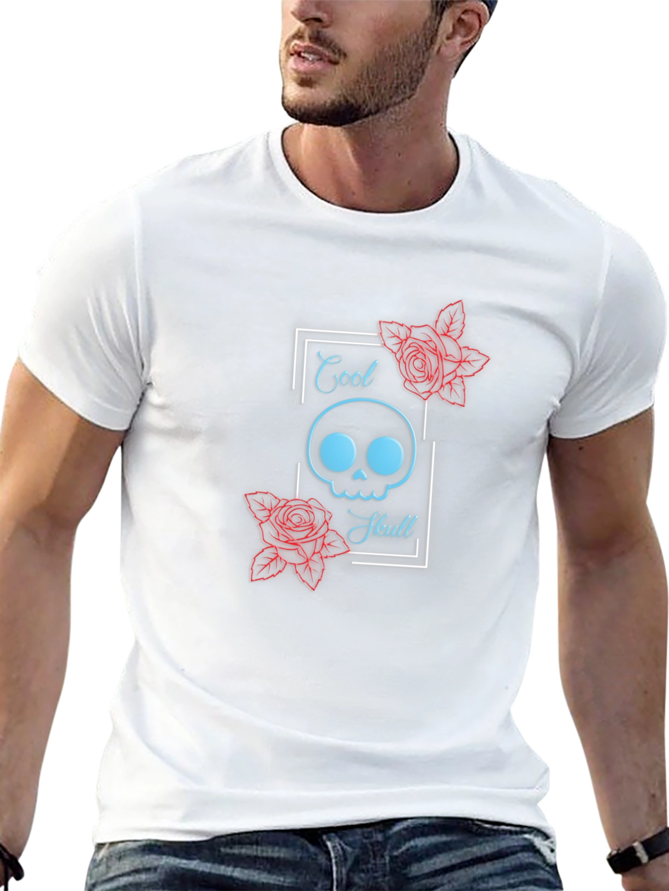 Cool Skull Graphic Tee - Stylish & Edgy
