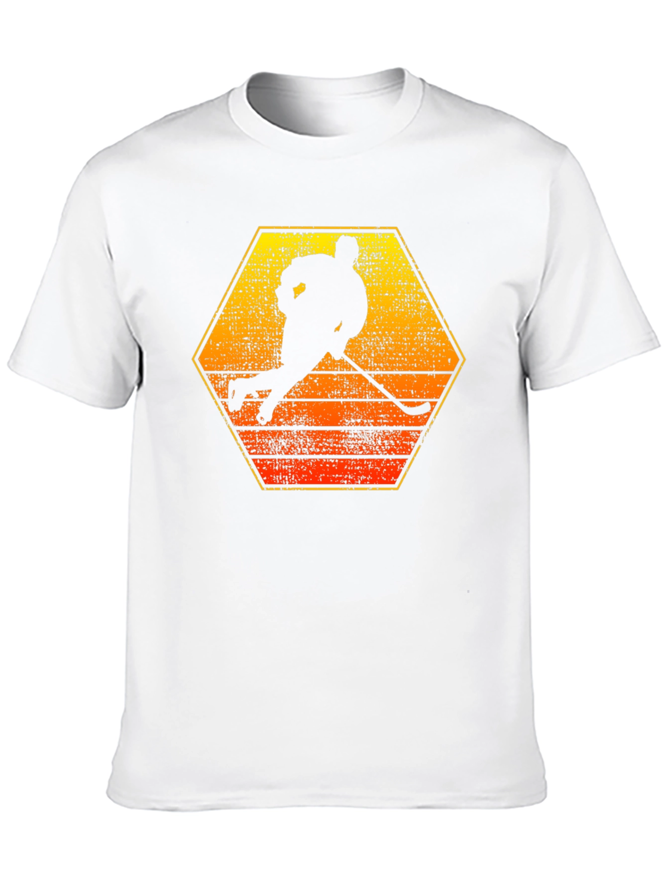 Hockey Player Silhouette Graphic Tee