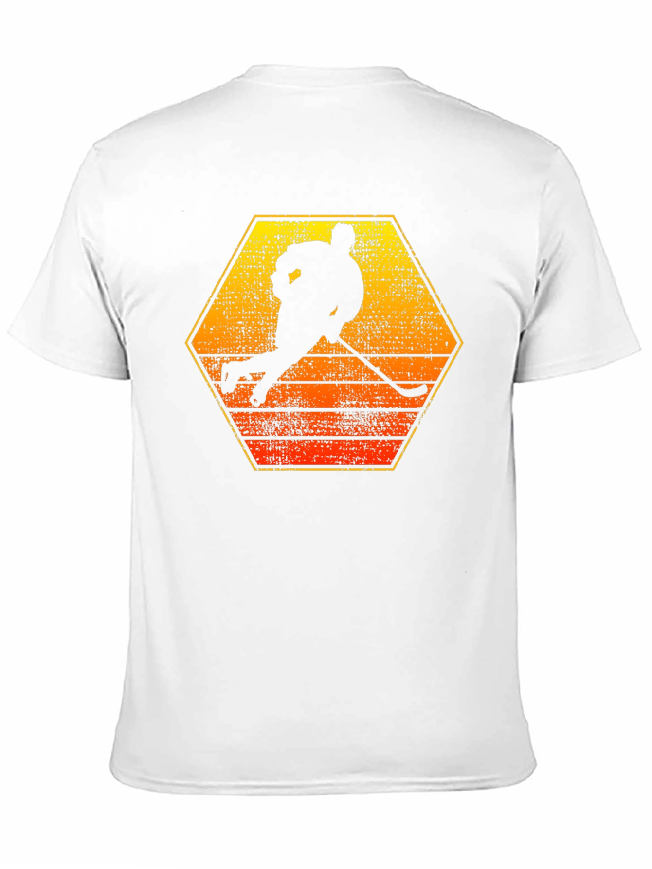 Hockey Player Silhouette Graphic Tee