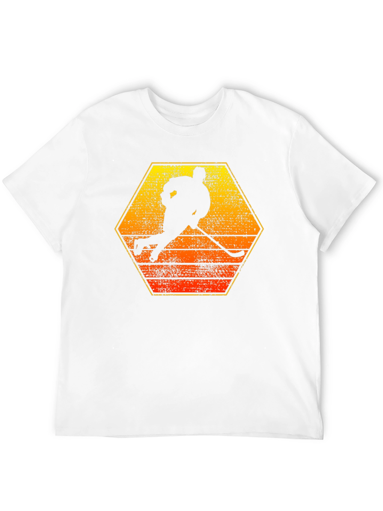 Hockey Player Silhouette Graphic Tee