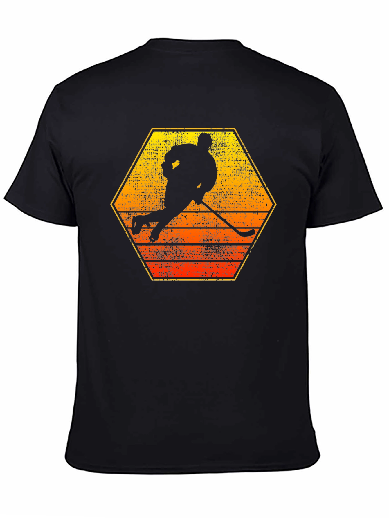 Hockey Player Silhouette Graphic Tee