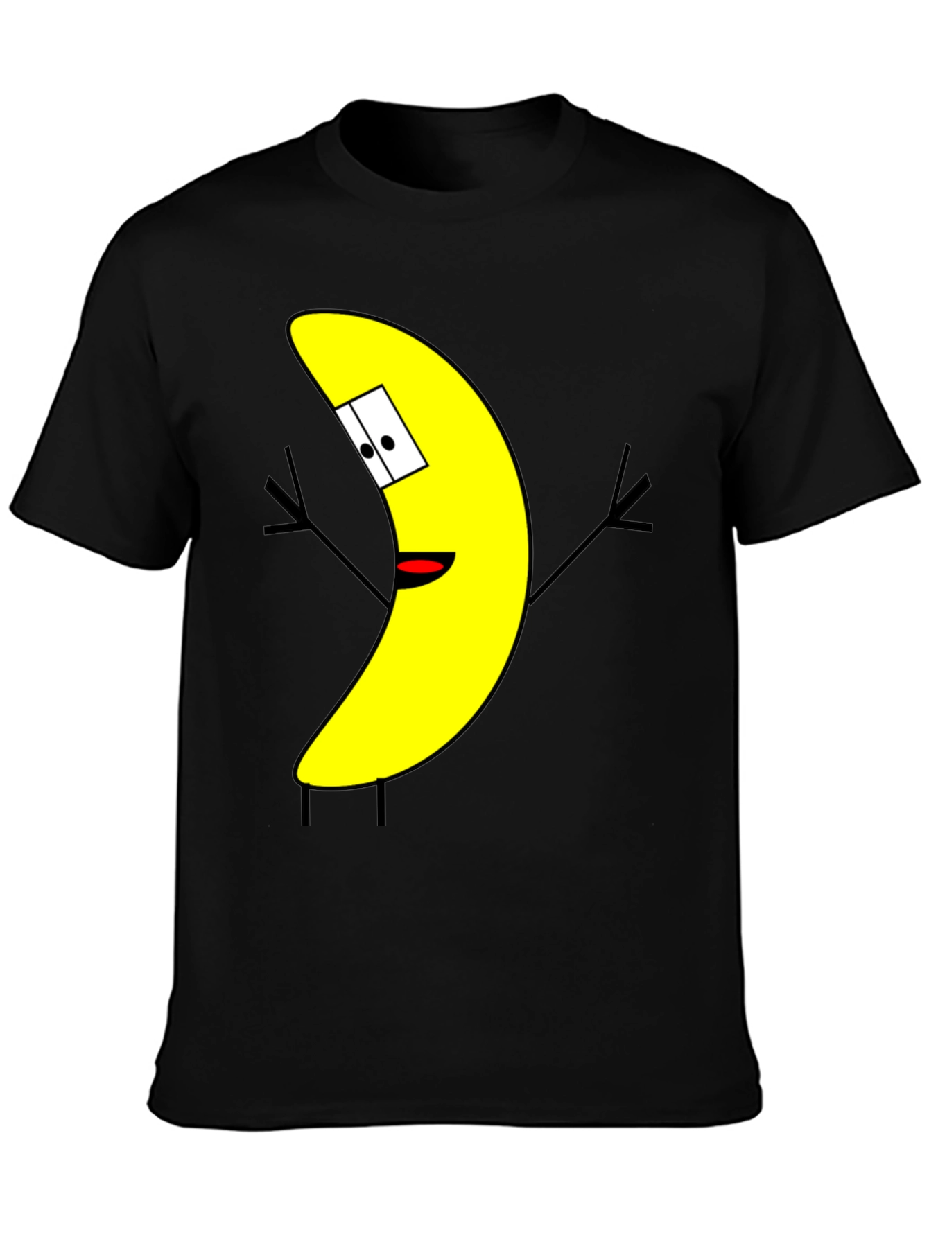 Funny Banana Cartoon Graphic Print T-Shirt