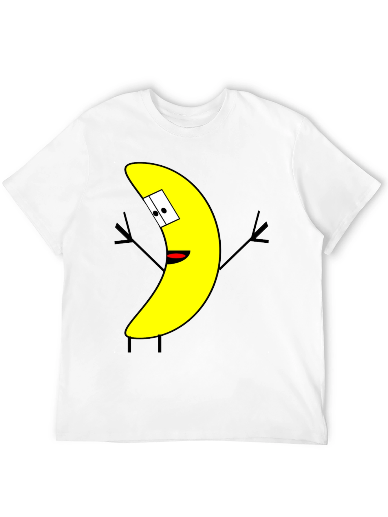 Funny Banana Cartoon Graphic Print T-Shirt