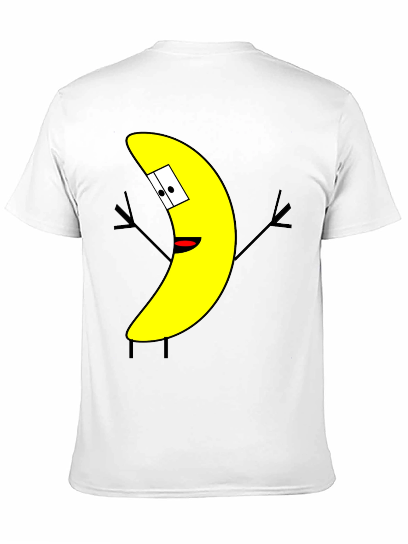 Funny Banana Cartoon Graphic Print T-Shirt