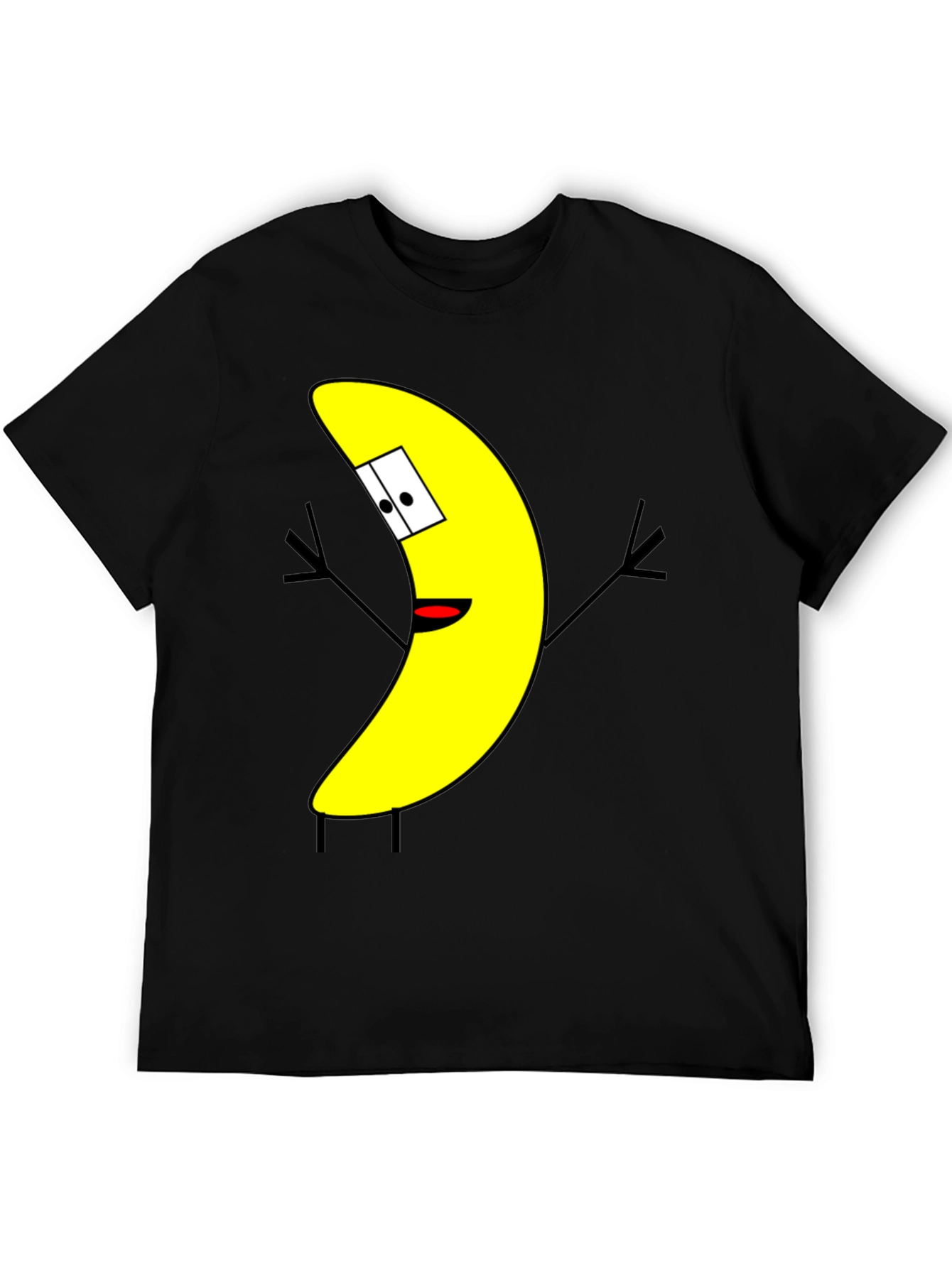 Funny Banana Cartoon Graphic Print T-Shirt