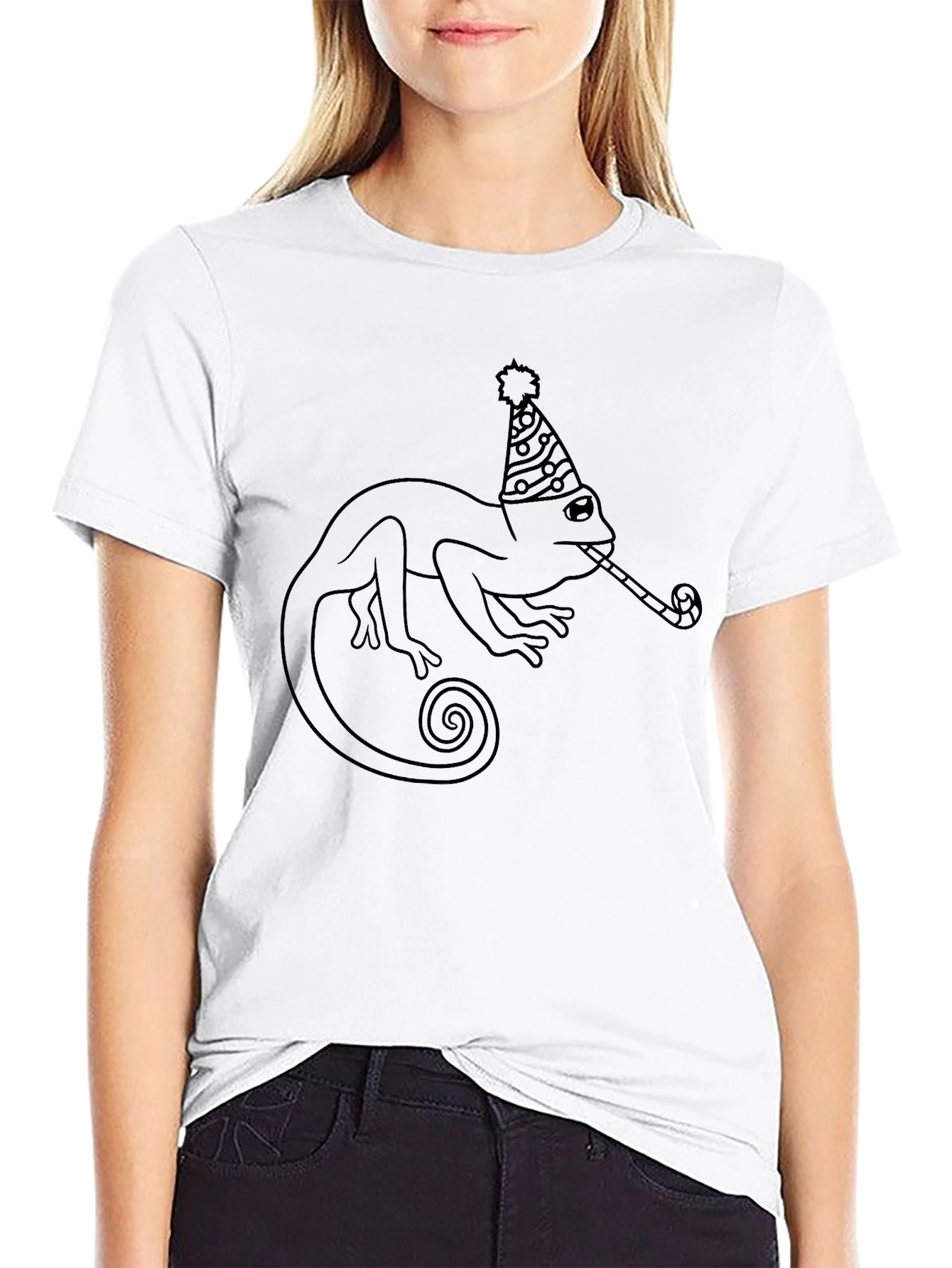 Party Chameleon Graphic T-Shirt