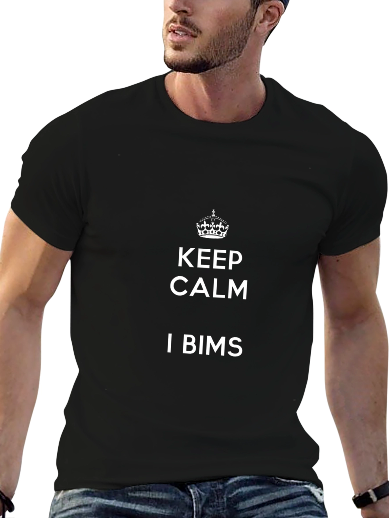 Keep Calm I BIMS Black Tee