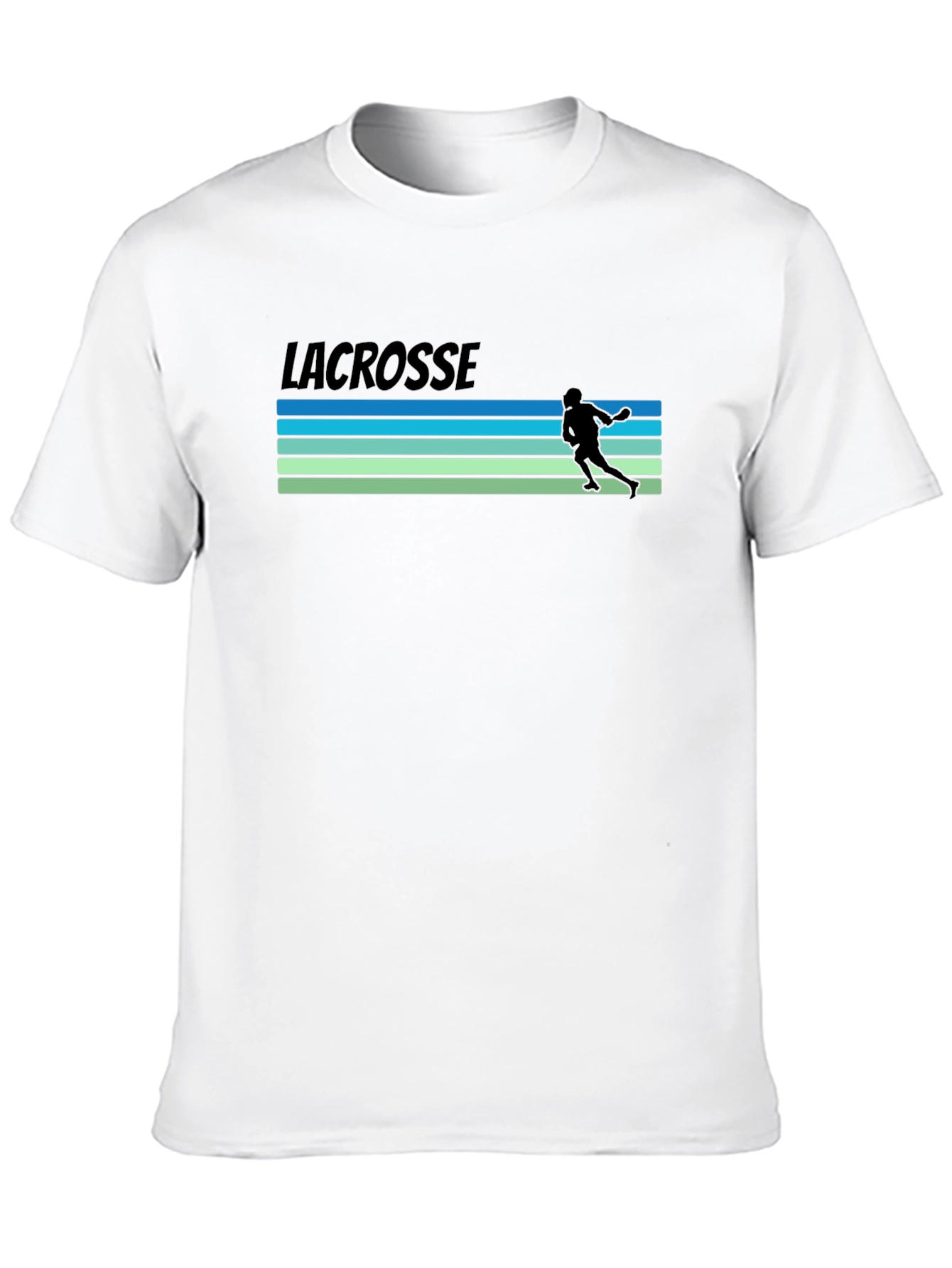 Lacrosse Retro Style Black T-Shirt
