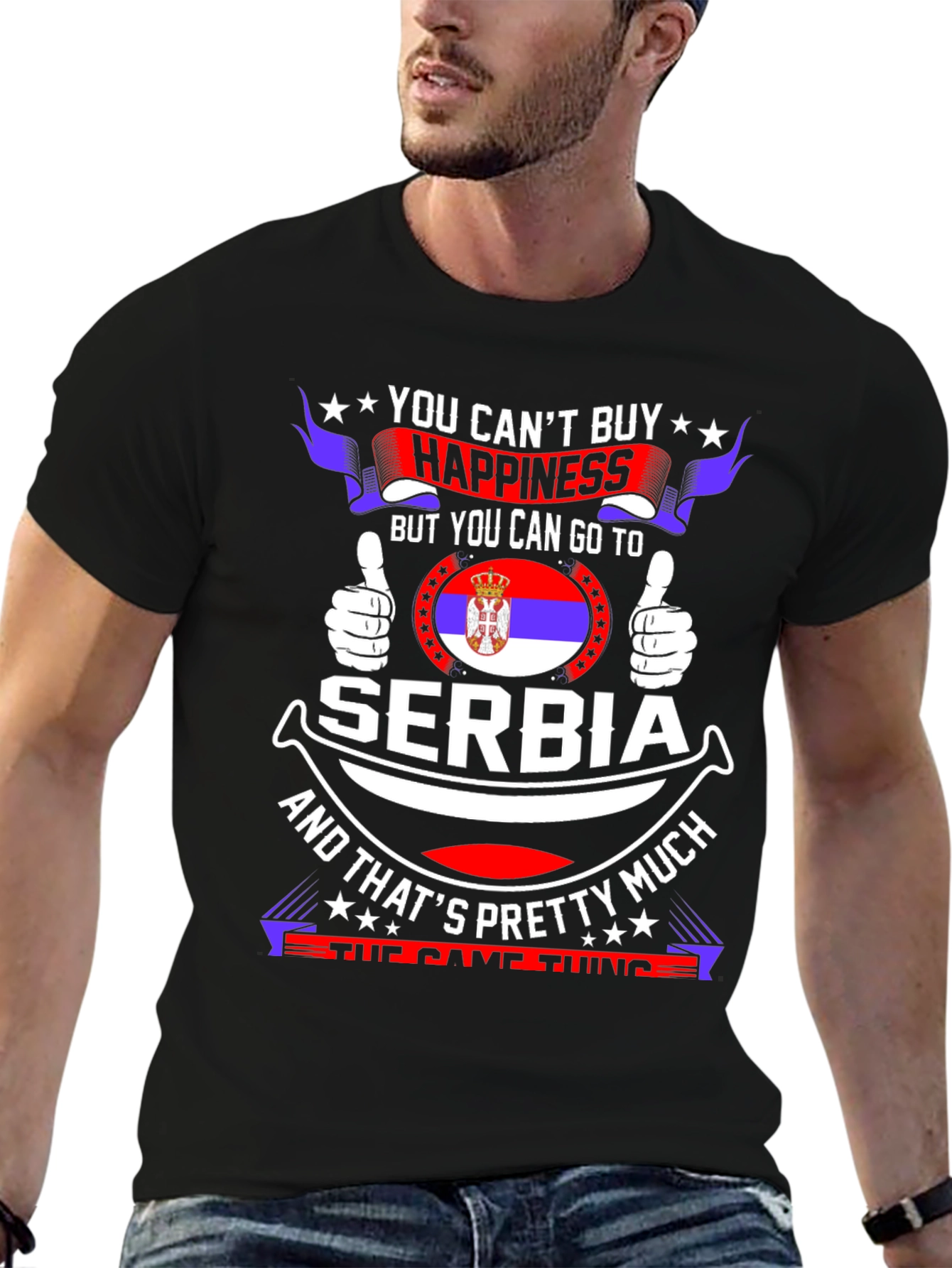 Serbia Happiness T-Shirt - Country Pride Tee