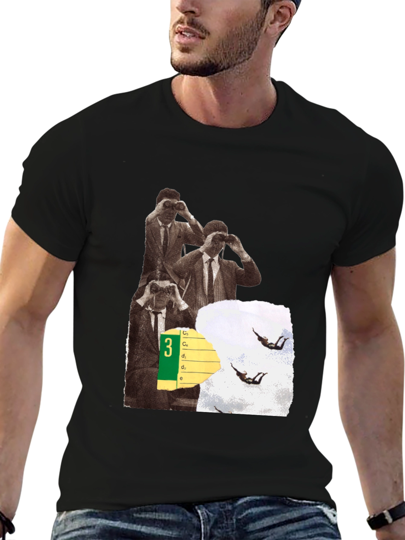 Intrigue Black Graphic Tee