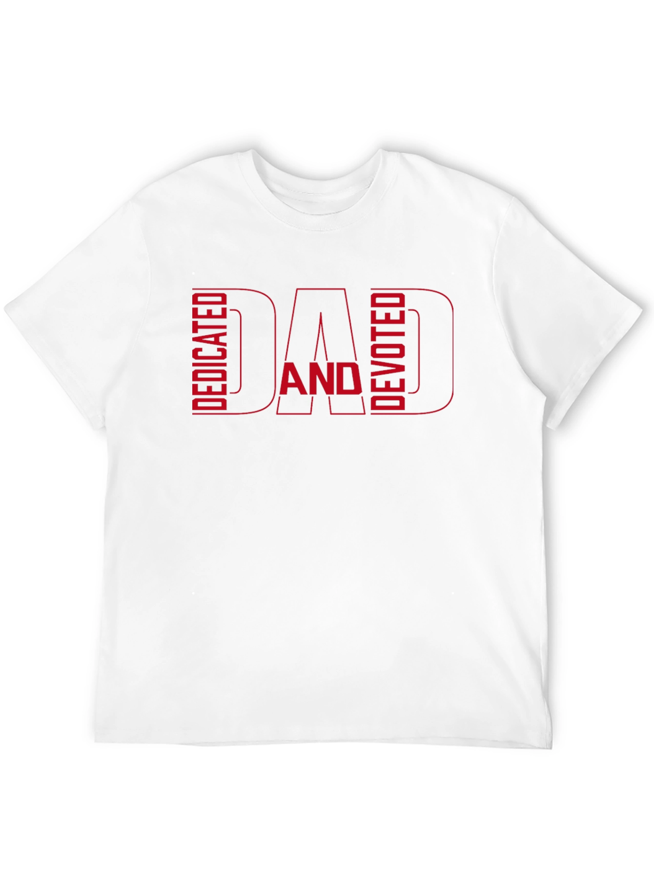 Dedicated and Devoted Dad Graphic T-Shirt
