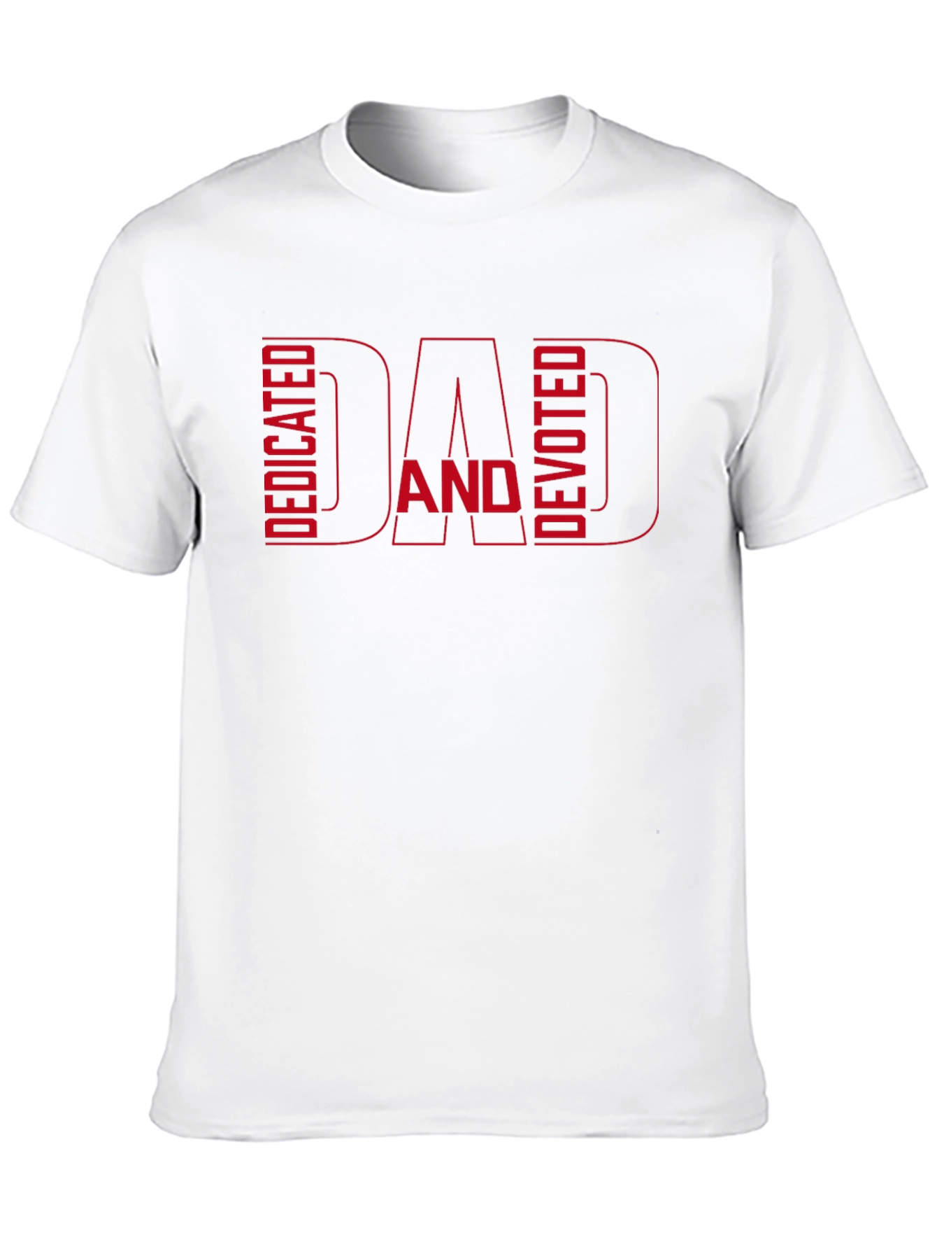 Dedicated and Devoted Dad Graphic T-Shirt