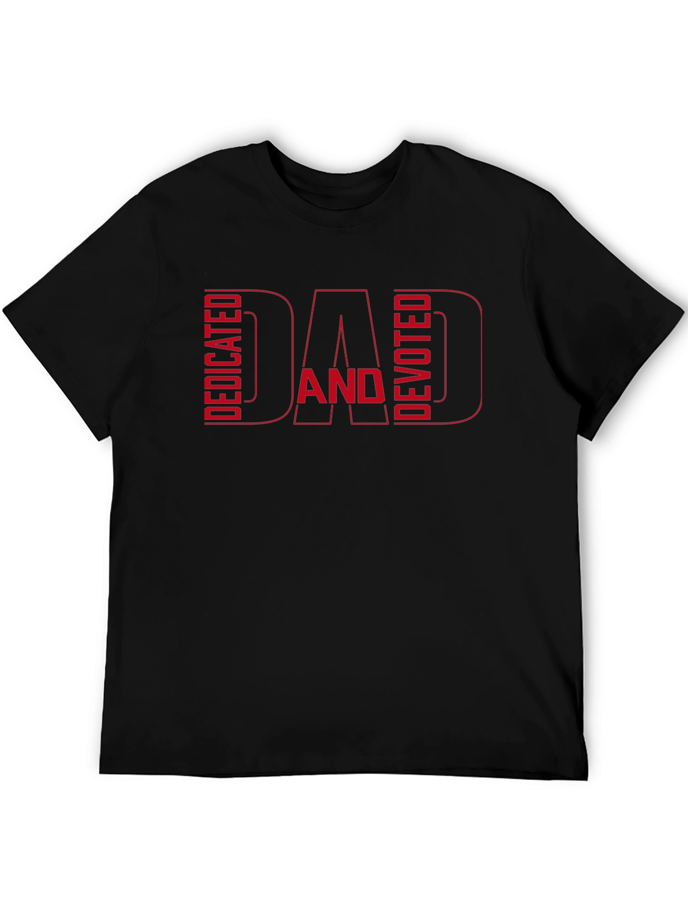 Dedicated and Devoted Dad Graphic T-Shirt