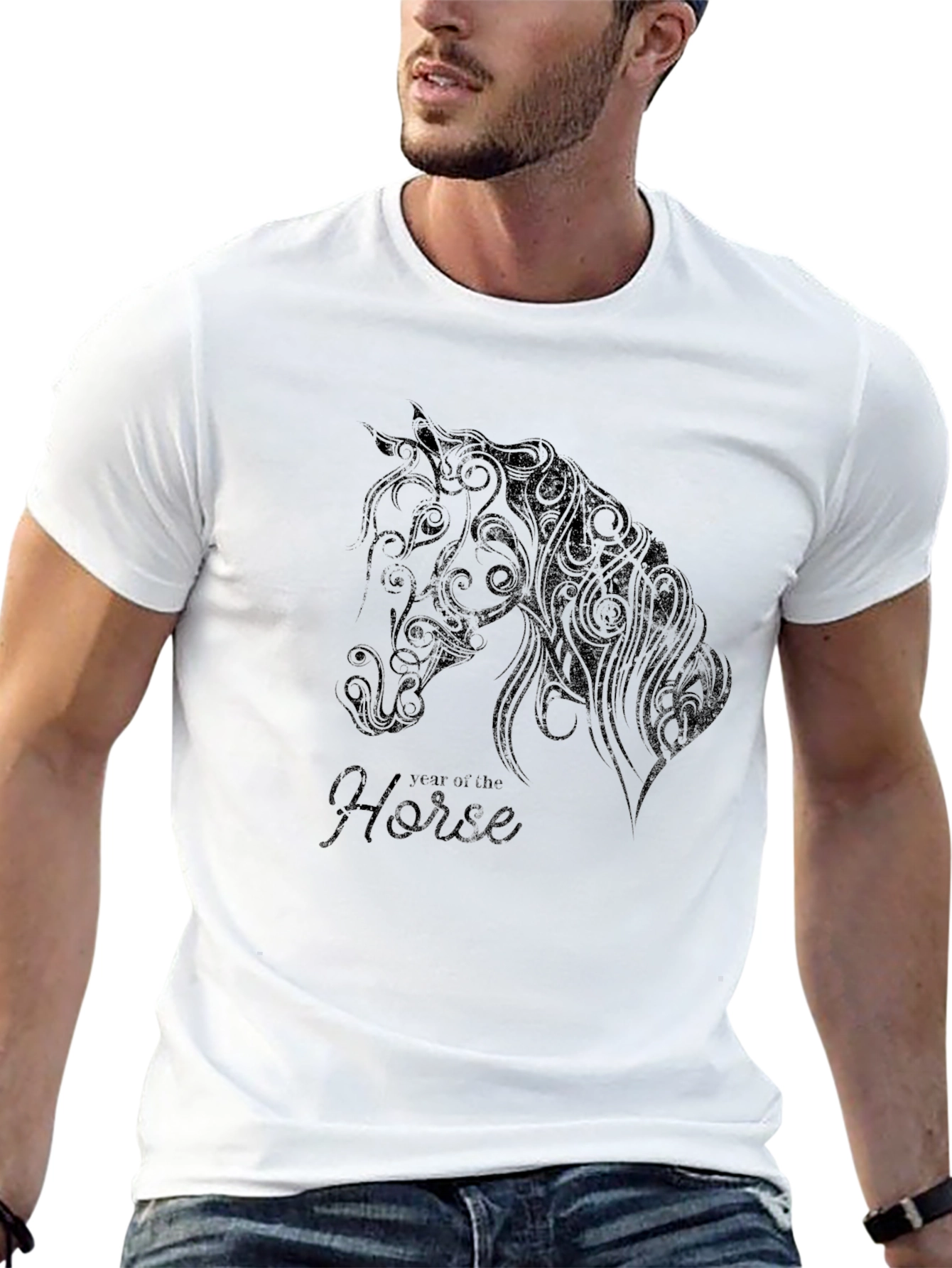 Year of the Horse Graphic Tee - Black