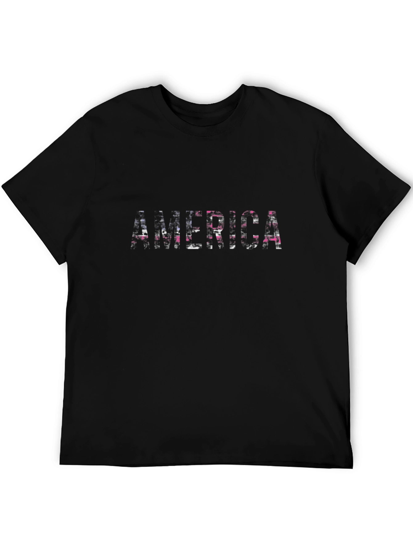 America Patriotic Graphic Print Mens T-Shirt