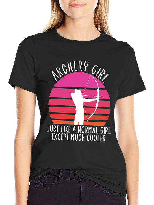 Archery Girl Graphic Tee - Cool Archer T-Shirt