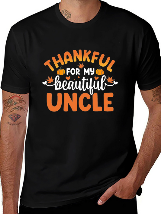 Thankful For My Beautiful Uncle Thanksgiving T-Shirt