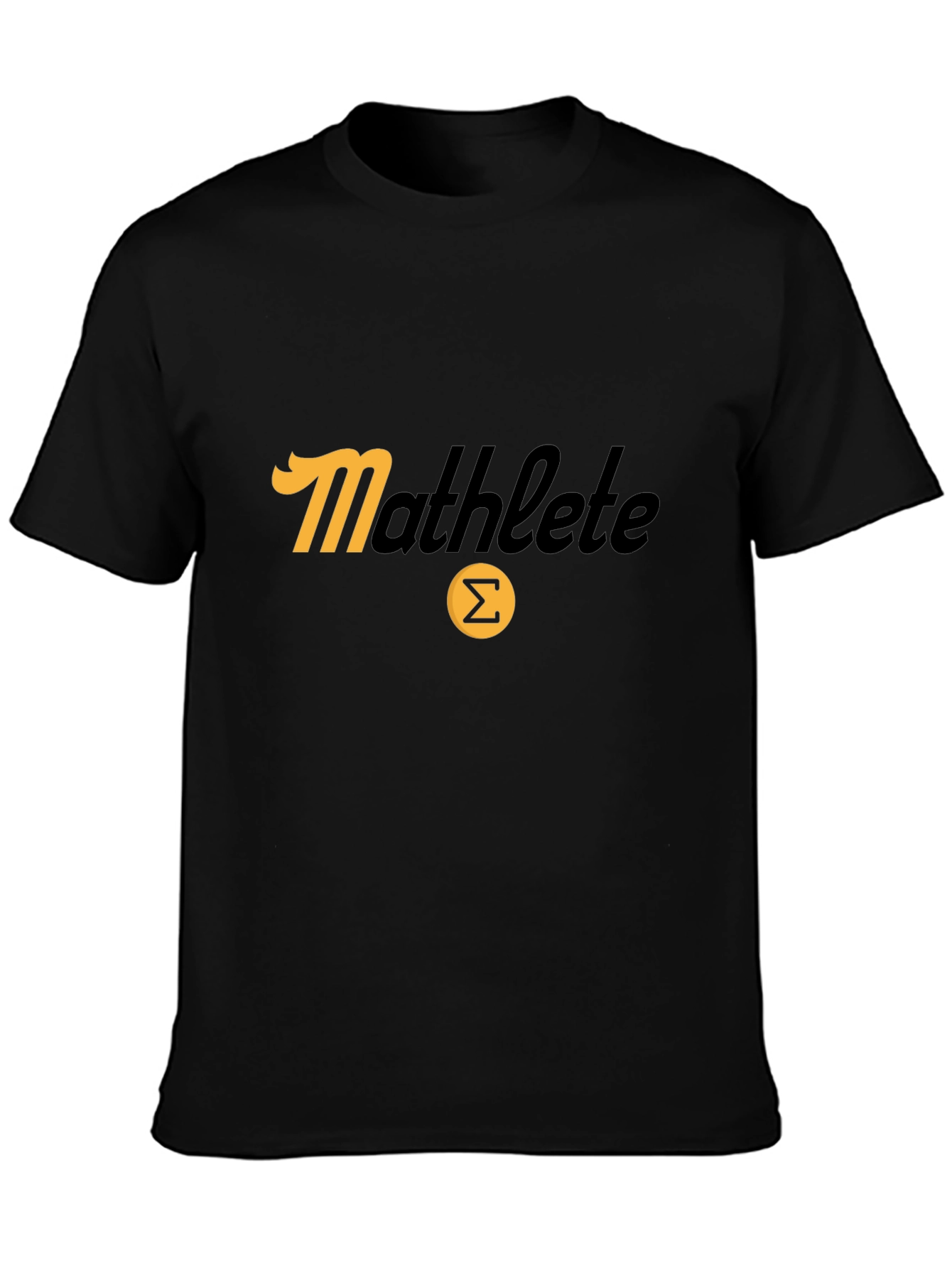 Mathlete T-Shirt - Black Tee with Summation Symbol