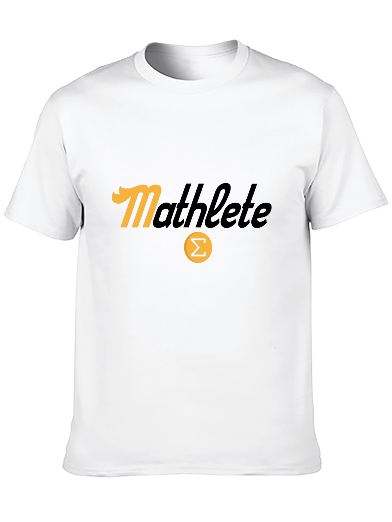 Mathlete T-Shirt - Black Tee with Summation Symbol