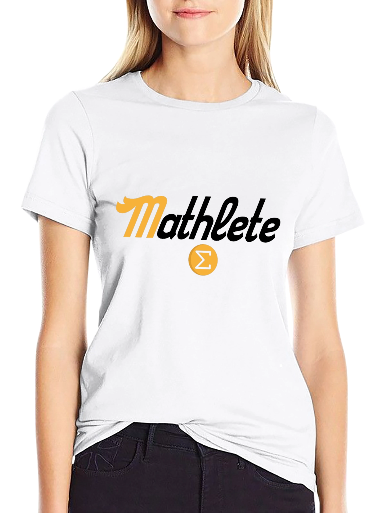 Mathlete T-Shirt - Black Tee with Summation Symbol
