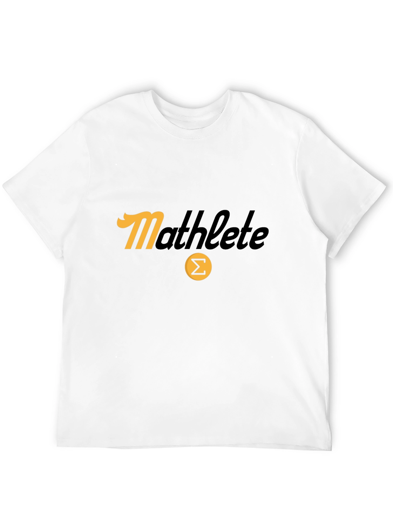 Mathlete T-Shirt - Black Tee with Summation Symbol