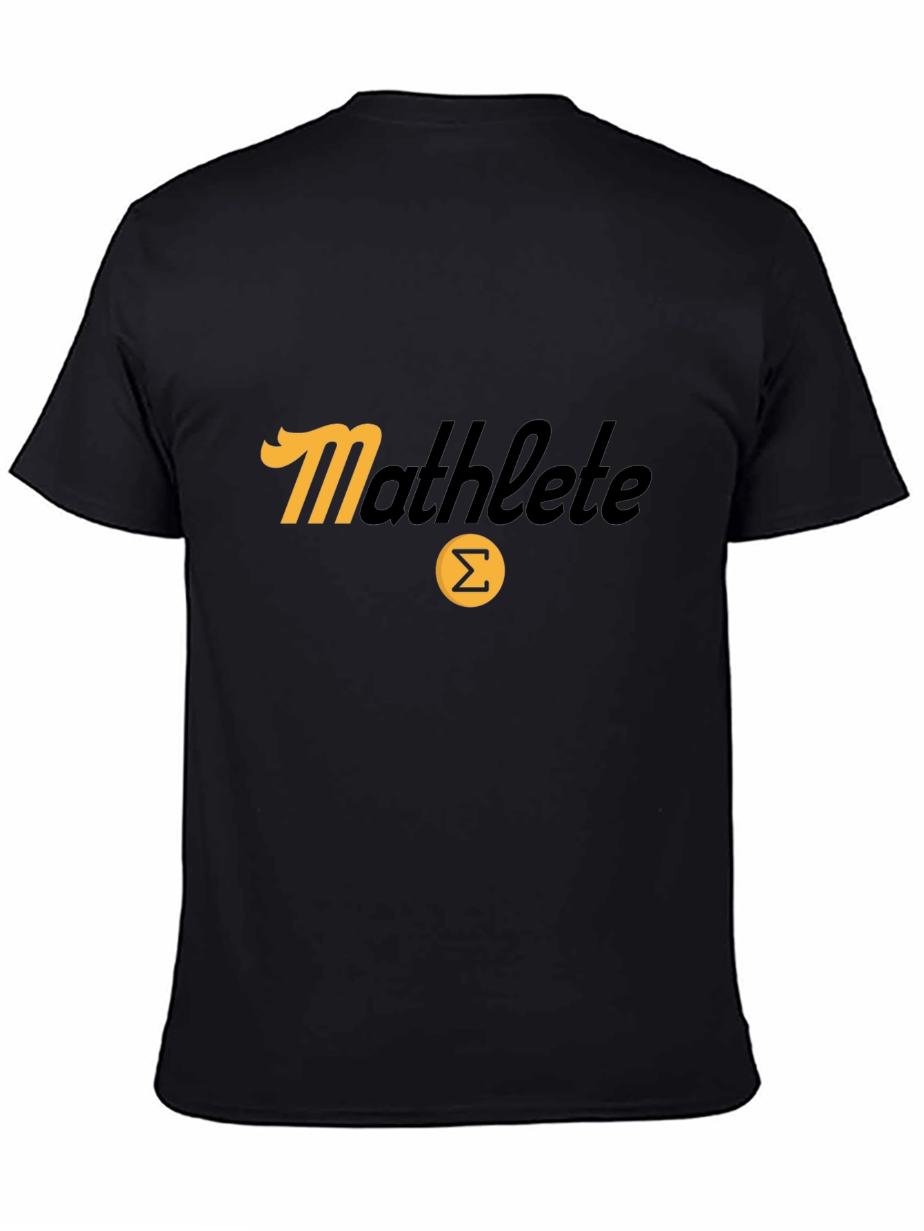Mathlete T-Shirt - Black Tee with Summation Symbol