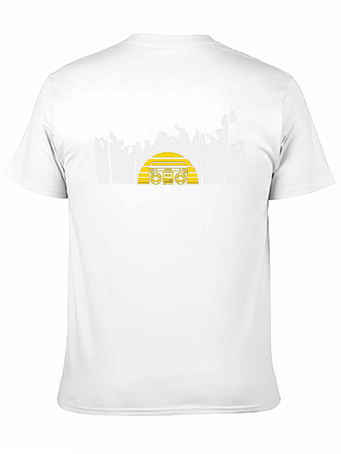Retro Boombox Palm Tree Graphic Tee