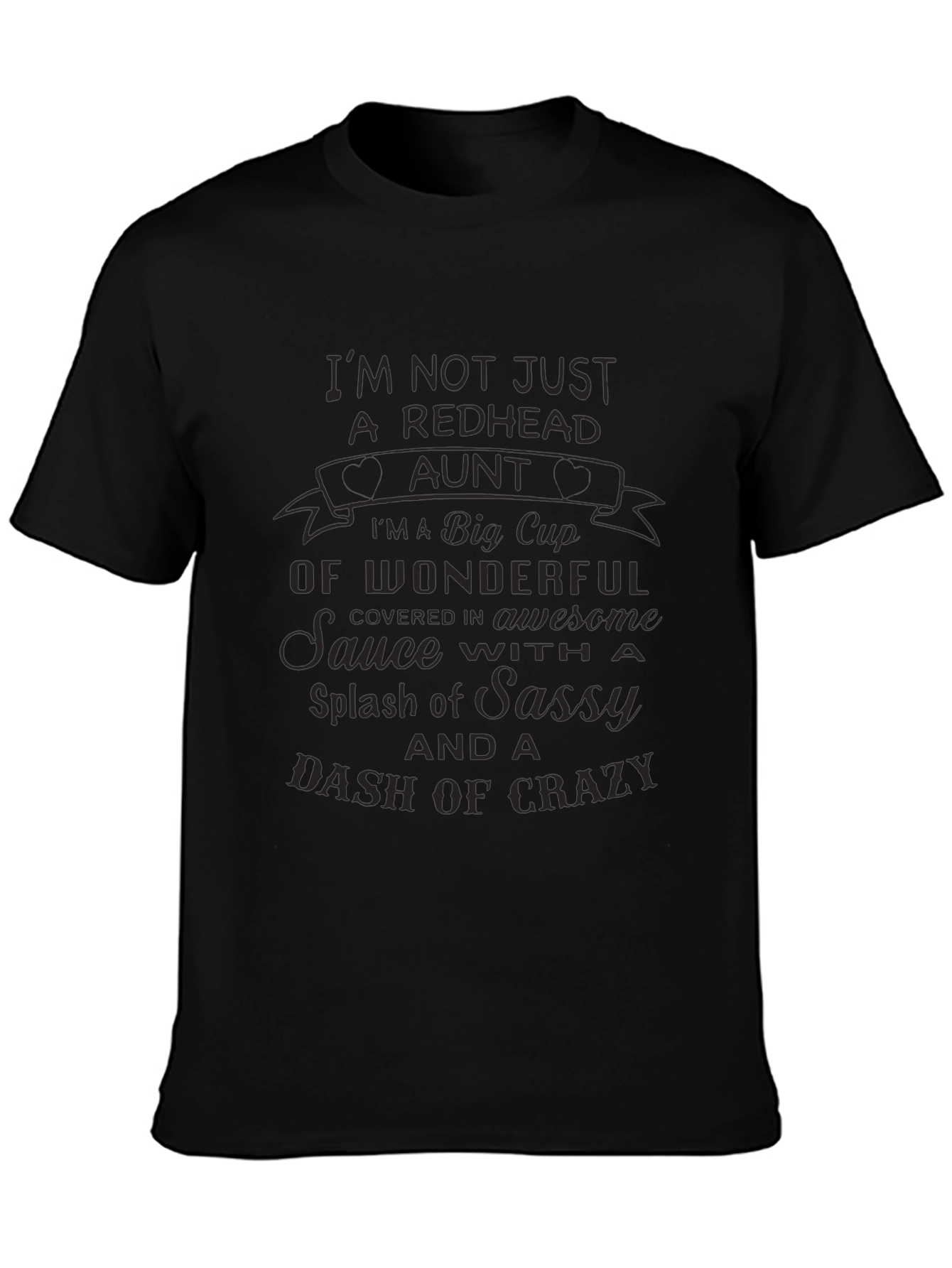 Redhead Aunt Graphic Tee - Sassy & Crazy